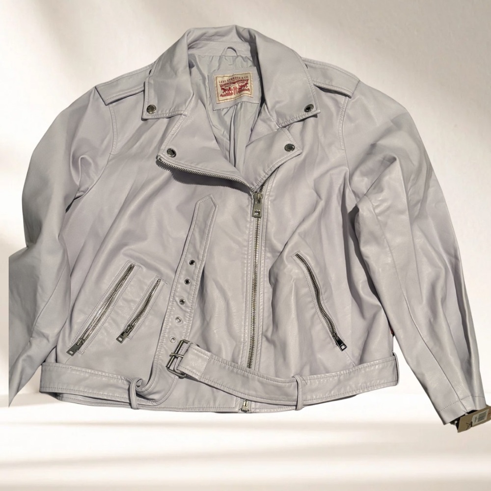 Levi's Light Purple Leather Jacket